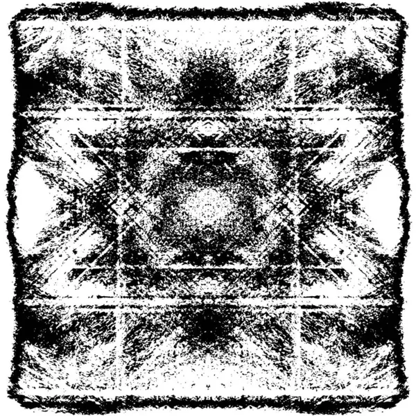 Grunge üst üste biniyor. Soyut siyah-beyaz vektör arkaplanı. Çatlak, leke ve noktalarda kirli desenli tek renkli klasik yüzey. Karanlık korku tarzında eski bir duvar.