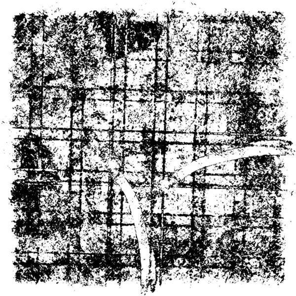 Grunge üst üste biniyor. Soyut siyah-beyaz vektör arkaplanı. Çatlak, leke ve noktalarda kirli desenli tek renkli klasik yüzey. Karanlık korku tarzında eski bir duvar.
