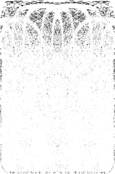 Grunge dikey olarak simetrik siyah beyaz doku. Tek renkli yıpranmış kaplama deseni. 