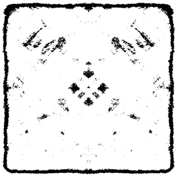 Grunge üst üste biniyor. Soyut siyah-beyaz vektör arkaplanı. Çatlak, leke ve noktalarda kirli desenli tek renkli klasik yüzey. Karanlık korku tarzında eski bir duvar.