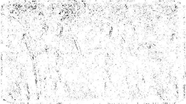 Grunge üst üste biniyor. Soyut siyah-beyaz vektör arkaplanı. Çatlak, leke ve noktalarda kirli desenli tek renkli klasik yüzey. Karanlık korku tarzında eski bir duvar.