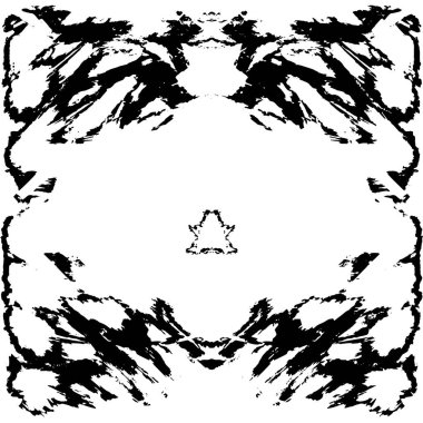 Grunge üst üste biniyor. Soyut siyah-beyaz vektör arkaplanı. Çatlak, leke ve noktalarda kirli desenli tek renkli klasik yüzey. Karanlık korku tarzında eski bir duvar.