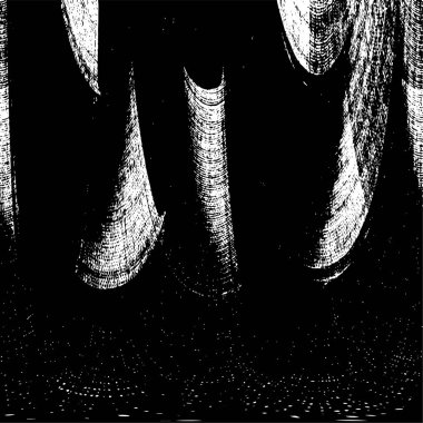 Grunge üst üste biniyor. Soyut siyah-beyaz vektör arkaplanı. Çatlak, leke ve noktalarda kirli desenli tek renkli klasik yüzey. Karanlık korku tarzında eski bir duvar.