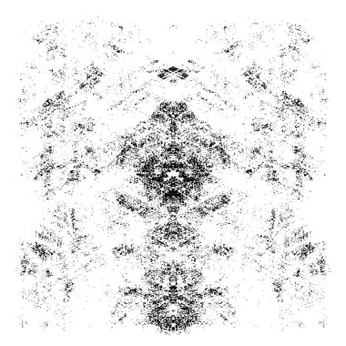 Grunge üst üste biniyor. Soyut siyah-beyaz vektör arkaplanı. Çatlak, leke ve noktalarda kirli desenli tek renkli klasik yüzey. Karanlık korku tarzında eski bir duvar.