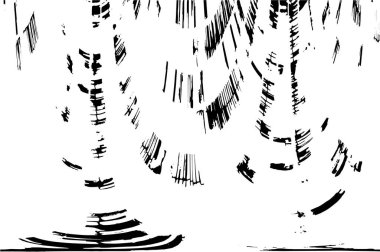 Grunge üst üste biniyor. Soyut siyah-beyaz vektör arkaplanı. Çatlak, leke ve noktalarda kirli desenli tek renkli klasik yüzey. Karanlık korku tarzında eski bir duvar.