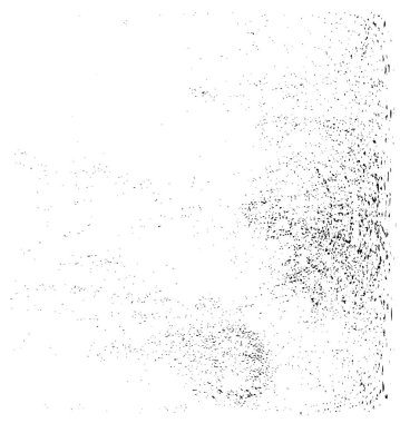 Grunge üst üste biniyor. Soyut siyah-beyaz vektör arkaplanı. Çatlak, leke ve noktalarda kirli desenli tek renkli klasik yüzey. Karanlık korku tarzında eski bir duvar.