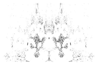 Grunge dikey olarak simetrik siyah beyaz doku. Tek renkli yıpranmış kaplama deseni. 