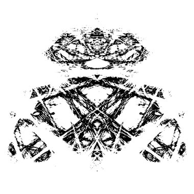 Grunge üst üste biniyor. Soyut siyah-beyaz vektör arkaplanı. Çatlak, leke ve noktalarda kirli desenli tek renkli klasik yüzey. Karanlık korku tarzında eski bir duvar.