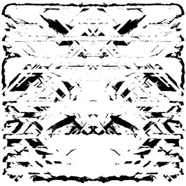 Grunge üst üste biniyor. Soyut siyah-beyaz vektör arkaplanı. Çatlak, leke ve noktalarda kirli desenli tek renkli klasik yüzey. Karanlık korku tarzında eski bir duvar.