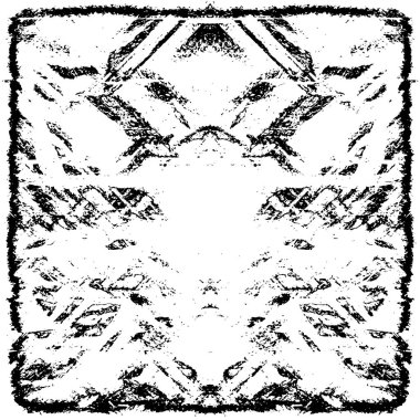 Grunge üst üste biniyor. Soyut siyah-beyaz vektör arkaplanı. Çatlak, leke ve noktalarda kirli desenli tek renkli klasik yüzey. Karanlık korku tarzında eski bir duvar.