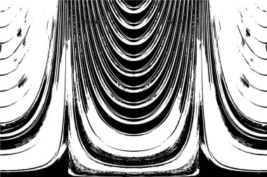 Grunge üst üste biniyor. Soyut siyah-beyaz vektör arkaplanı. Çatlak, leke ve noktalarda kirli desenli tek renkli klasik yüzey. Karanlık korku tarzında eski bir duvar.