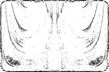 Grunge dikey olarak simetrik siyah beyaz doku. Tek renkli yıpranmış kaplama deseni. 