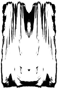 Grunge üst üste biniyor. Soyut siyah-beyaz vektör arkaplanı. Çatlak, leke ve noktalarda kirli desenli tek renkli klasik yüzey. Karanlık korku tarzında eski bir duvar.