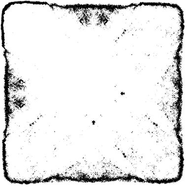 Grunge üst üste biniyor. Soyut siyah-beyaz vektör arkaplanı. Çatlak, leke ve noktalarda kirli desenli tek renkli klasik yüzey. Karanlık korku tarzında eski bir duvar.