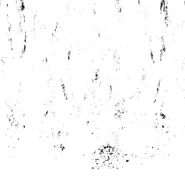 Grunge üst üste biniyor. Soyut siyah-beyaz vektör arkaplanı. Çatlak, leke ve noktalarda kirli desenli tek renkli klasik yüzey. Karanlık korku tarzında eski bir duvar.