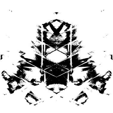 Gelecekçi soyut grunge geometrik modern desen 