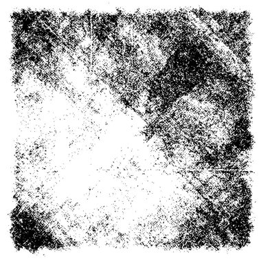 Grunge üst üste biniyor. Soyut siyah-beyaz vektör arkaplanı. Çatlak, leke ve noktalarda kirli desenli tek renkli klasik yüzey. Karanlık korku tarzında eski bir duvar.