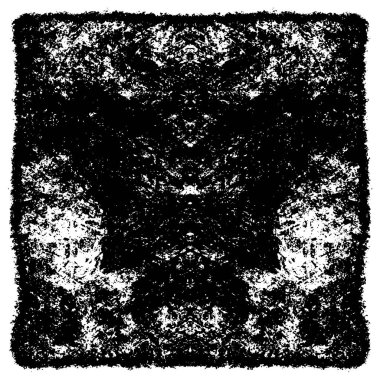 Grunge üst üste biniyor. Soyut siyah-beyaz vektör arkaplanı. Çatlak, leke ve noktalarda kirli desenli tek renkli klasik yüzey. Karanlık korku tarzında eski bir duvar.