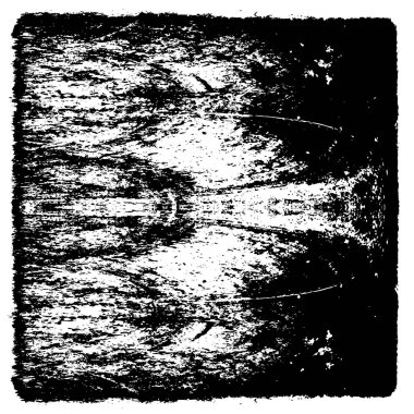 Grunge üst üste biniyor. Soyut siyah-beyaz vektör arkaplanı. Çatlak, leke ve noktalarda kirli desenli tek renkli klasik yüzey. Karanlık korku tarzında eski bir duvar.