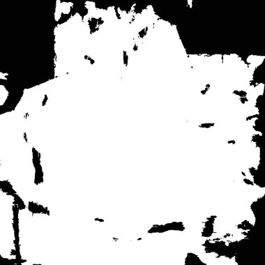 Grunge üst üste biniyor. Soyut siyah-beyaz vektör arkaplanı. Çatlak, leke ve noktalarda kirli desenli tek renkli klasik yüzey. Karanlık korku tarzında eski bir duvar.