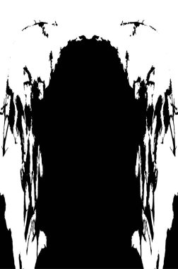 Grunge üst üste biniyor. Soyut siyah-beyaz vektör arkaplanı. Çatlak, leke ve noktalarda kirli desenli tek renkli klasik yüzey. Karanlık korku tarzında eski bir duvar.