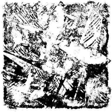 Grunge üst üste biniyor. Soyut siyah-beyaz vektör arkaplanı. Çatlak, leke ve noktalarda kirli desenli tek renkli klasik yüzey. Karanlık korku tarzında eski bir duvar.