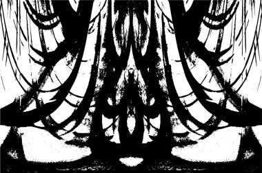 Soyut grunge arkaplanı. Monokrom dokusu. Siyah ve beyaz desenli arkaplan