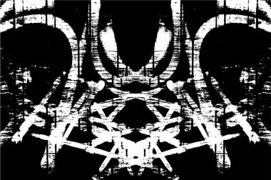 Soyut grunge arkaplanı. Monokrom dokusu. Siyah ve beyaz desenli arkaplan