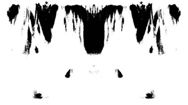Grunge dikey olarak simetrik siyah beyaz doku. Tek renkli yıpranmış kaplama deseni. 