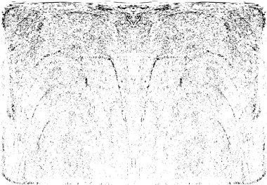 Grunge dikey olarak simetrik siyah beyaz doku. Tek renkli yıpranmış kaplama deseni. 