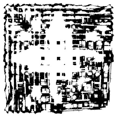 siyah ve beyaz vektör çizimi. soyut el çizimi dokusu