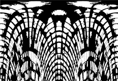 siyah ve beyaz vektör çizimi. soyut el çizimi dokusu