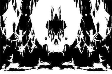 siyah ve beyaz vektör çizimi. soyut el çizimi dokusu