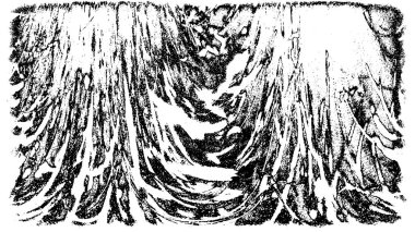 siyah ve beyaz vektör çizimi. soyut el çizimi dokusu