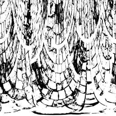 siyah ve beyaz vektör çizimi. soyut el çizimi dokusu