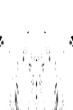 Grunge dikey olarak simetrik siyah beyaz doku. Tek renkli yıpranmış kaplama deseni. 