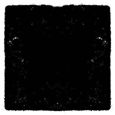 Grunge üst üste biniyor. Soyut siyah-beyaz vektör arkaplanı. Çatlak, leke ve noktalarda kirli desenli tek renkli klasik yüzey. Karanlık korku tarzında eski bir duvar.