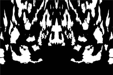 Grunge üst üste biniyor. Soyut siyah-beyaz vektör arkaplanı. Çatlak, leke ve noktalarda kirli desenli tek renkli klasik yüzey. Karanlık korku tarzında eski bir duvar.