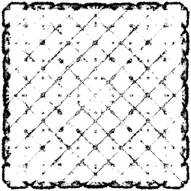 Grunge üst üste biniyor. Soyut siyah-beyaz vektör arkaplanı. Çatlak, leke ve noktalarda kirli desenli tek renkli klasik yüzey. Karanlık korku tarzında eski bir duvar.