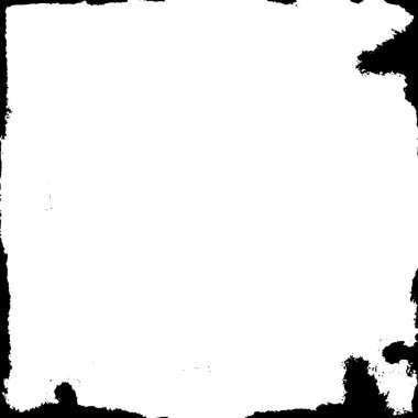 Grunge üst üste biniyor. Soyut siyah-beyaz vektör arkaplanı. Çatlak, leke ve noktalarda kirli desenli tek renkli klasik yüzey. Karanlık korku tarzında eski bir duvar.