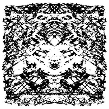 Çizik ve çizgilerle siyah beyaz dokuda sıkıntılı bir arkaplan.