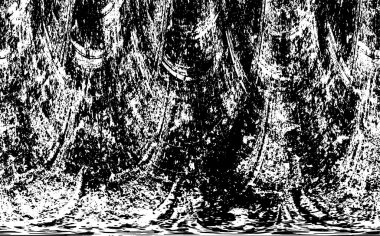 Çizik ve çizgilerle siyah beyaz dokuda sıkıntılı bir arkaplan.