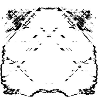 Çizik ve çizgilerle siyah beyaz dokuda sıkıntılı bir arkaplan.