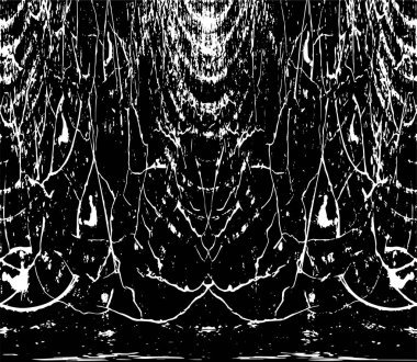 Çizik ve çizgilerle siyah beyaz dokuda sıkıntılı bir arkaplan.