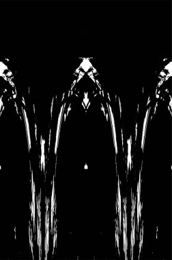 Çizik ve çizgilerle siyah beyaz dokuda sıkıntılı bir arkaplan.