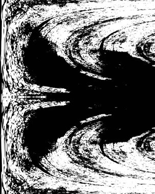 Çizik ve çizgilerle siyah beyaz dokuda sıkıntılı bir arkaplan.