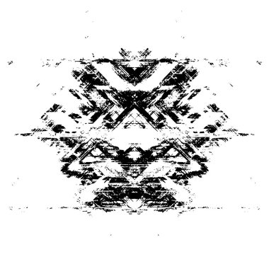 Çizik ve çizgilerle siyah beyaz dokuda sıkıntılı bir arkaplan.