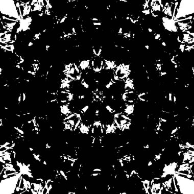 Çizik ve çizgilerle siyah beyaz dokuda sıkıntılı bir arkaplan.