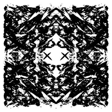 Siyah ve beyaz desenli grunge arkaplanı