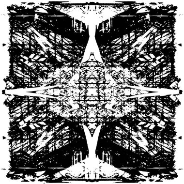 Siyah ve beyaz desenli grunge arkaplanı